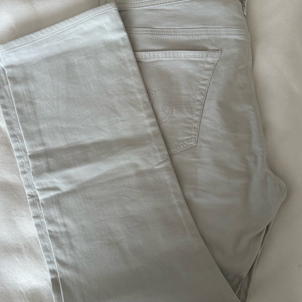 Ag Adriano Goldschmied Light Gray Pants